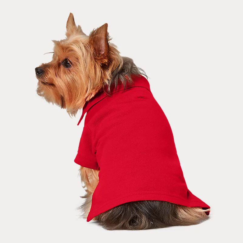 Polo Ralph Lauren Cotton Mesh Dog Polo Shirt - Solid Rl2000 Red image number 1